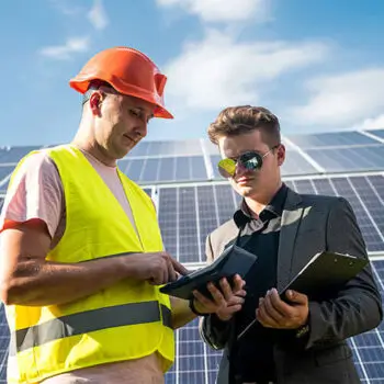 Homens Conversando - Stell Energia Solar